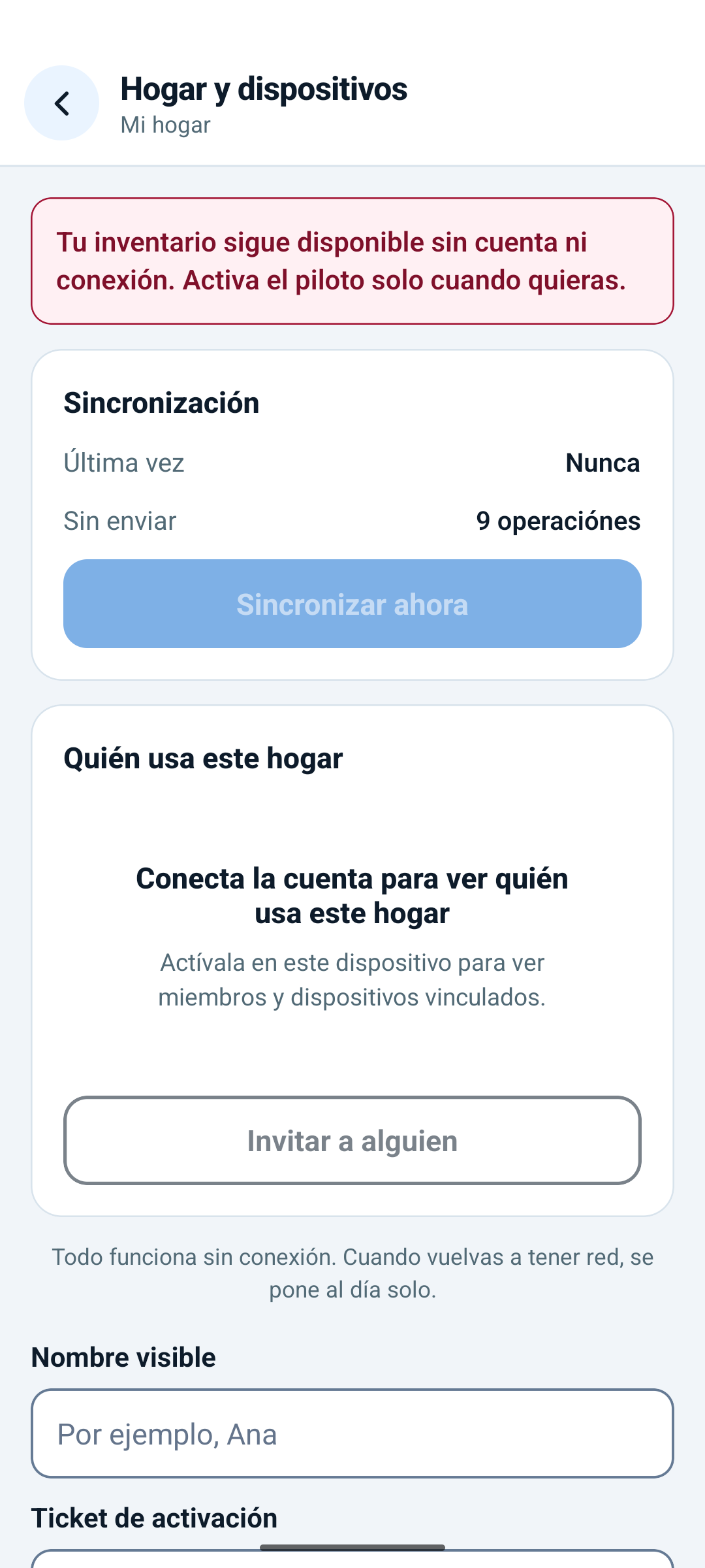 Comparte la organización con tu hogar.